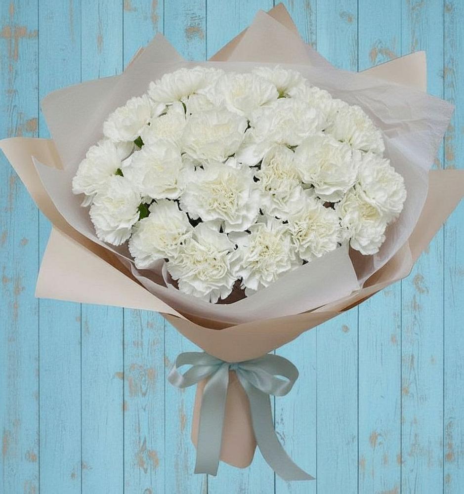 Букет цветов из: Гвоздики в Васильевское