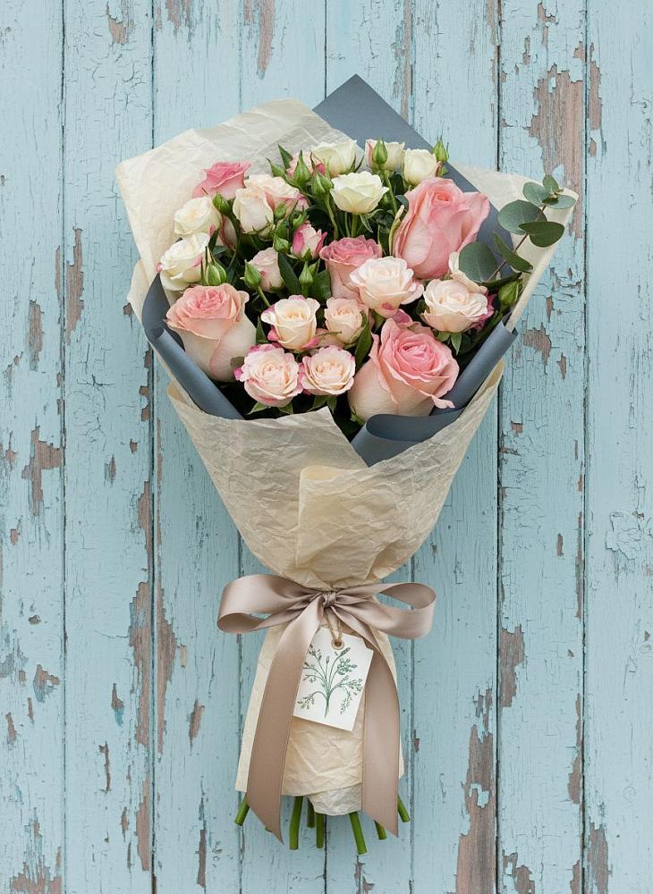 Букет цветов из: Розы в Васильевское