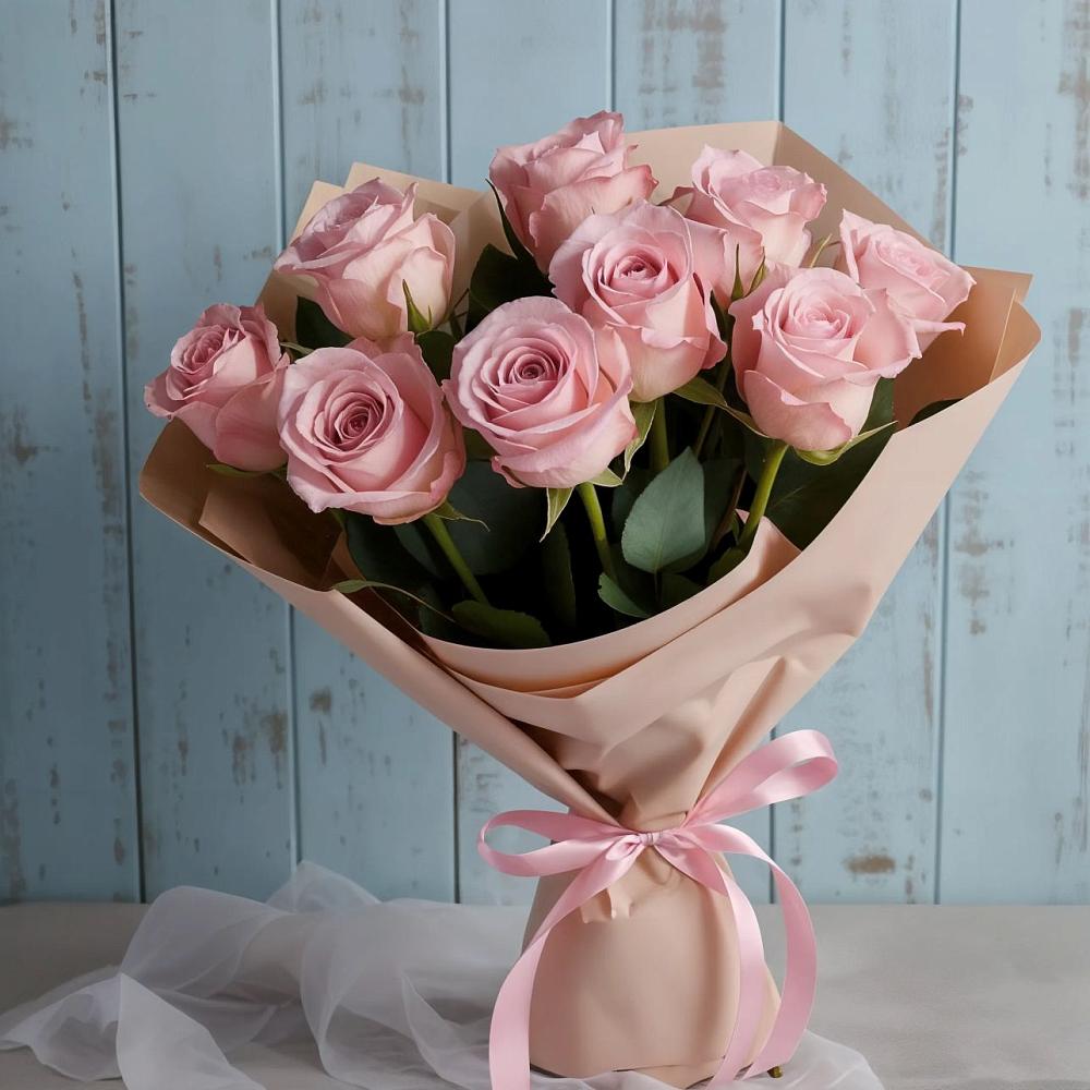 Букет цветов из: Розы в Васильевское