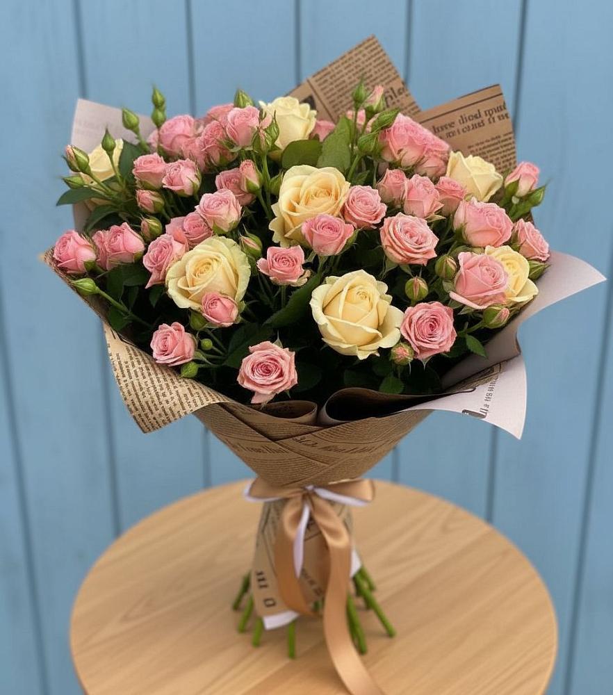 Букет цветов из: Розы в Васильевское