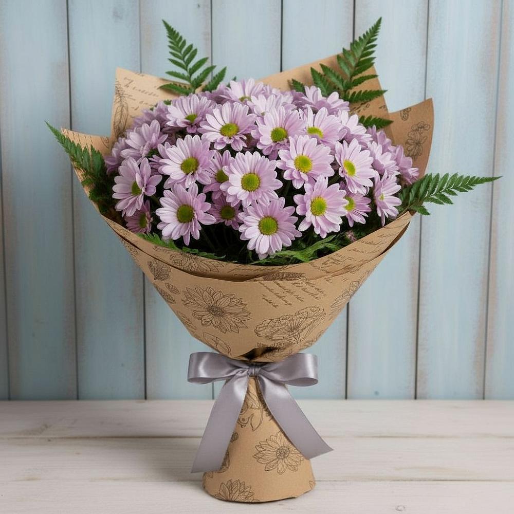 Букет цветов из: Хризантемы в Васильевское