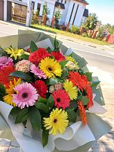 Букет цветов из:  Герберы #REPLACE_PRED# Васильевское
