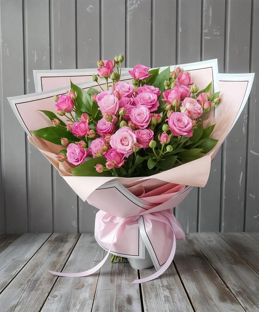 Букет Розовый кустик в Васильевское