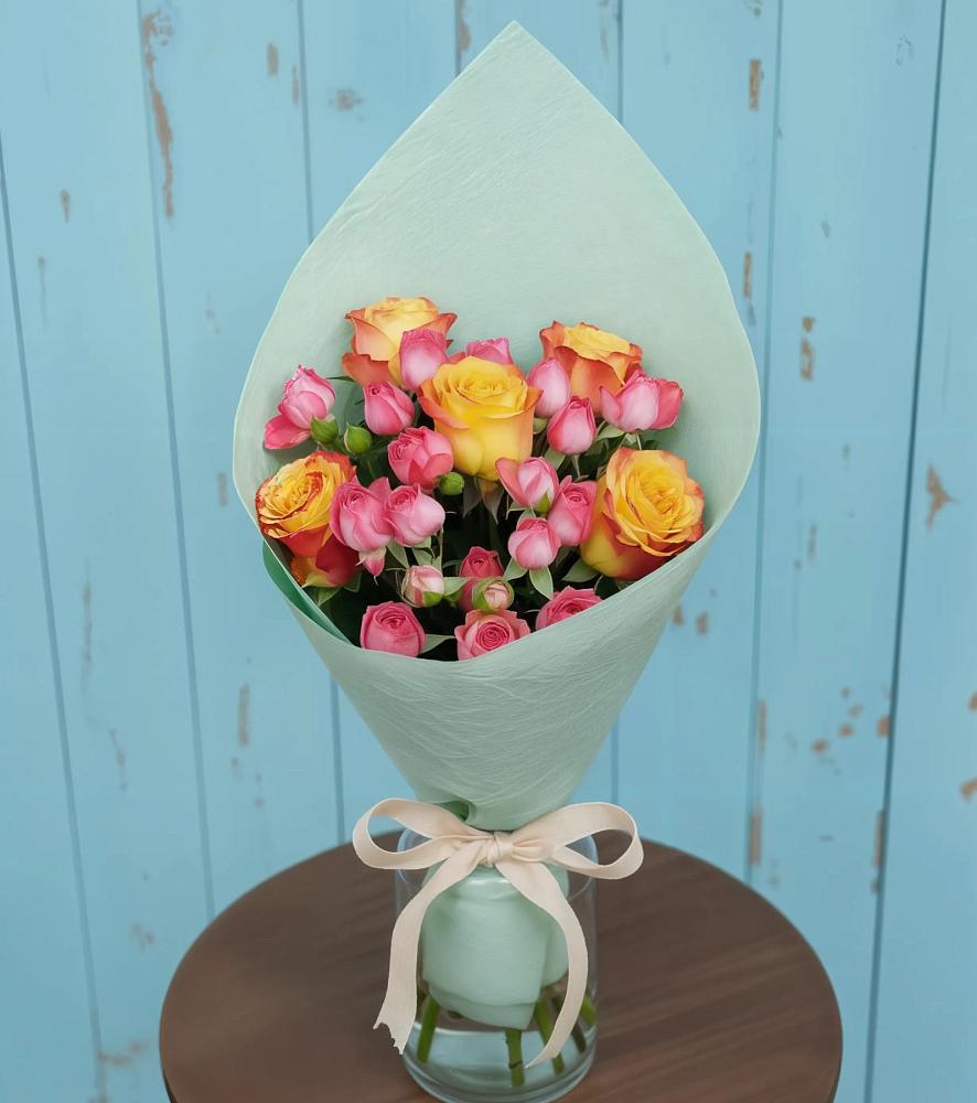 Букет цветов из: Розы в Васильевское