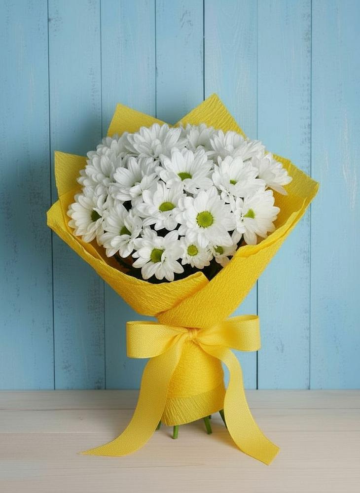 Букет цветов из: Хризантемы в Васильевское