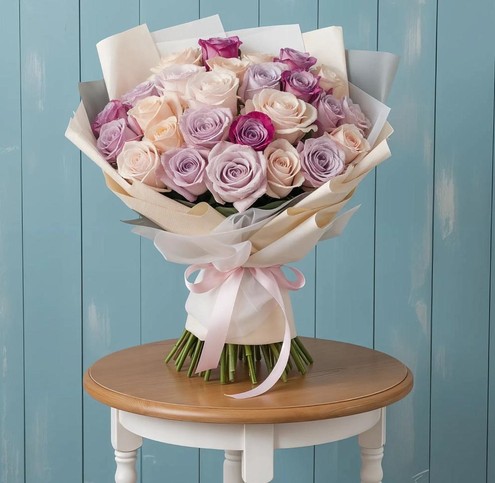 Букет цветов из: Розы в Васильевское