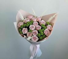 Букет цветов из:  Розы и Хризантемы в Васильевское