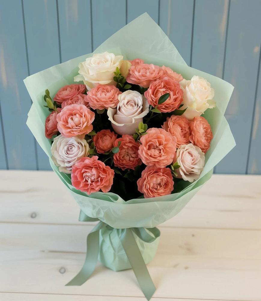 Букет цветов из: Розы в Васильевское