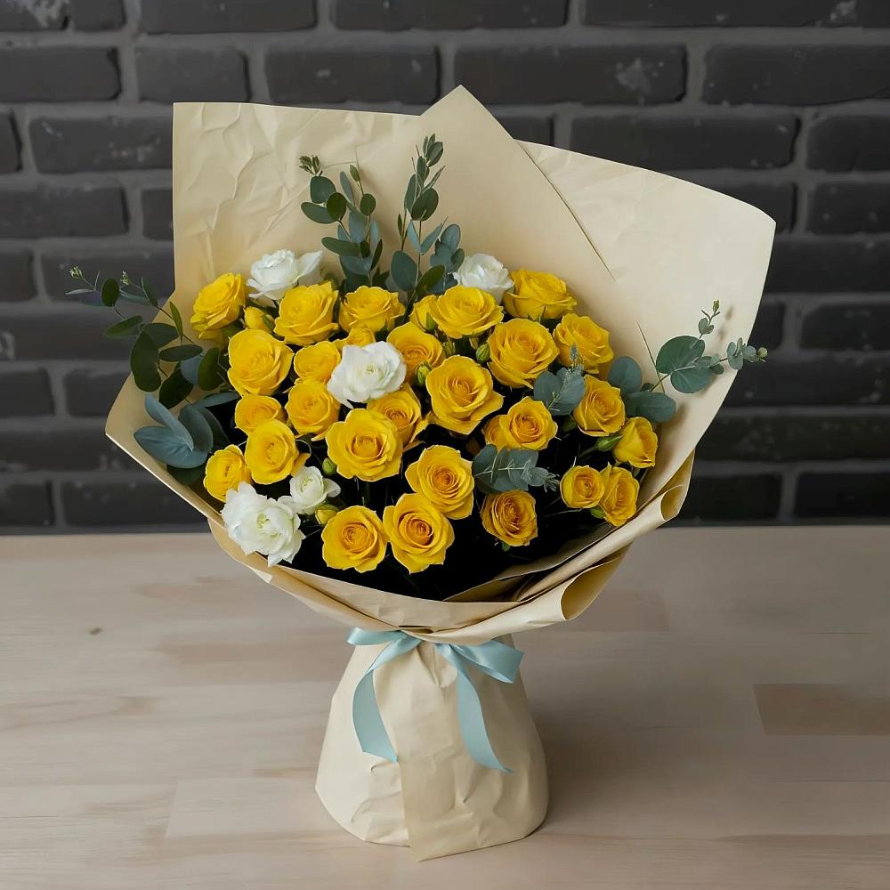 Букет цветов из: Розы в Васильевское