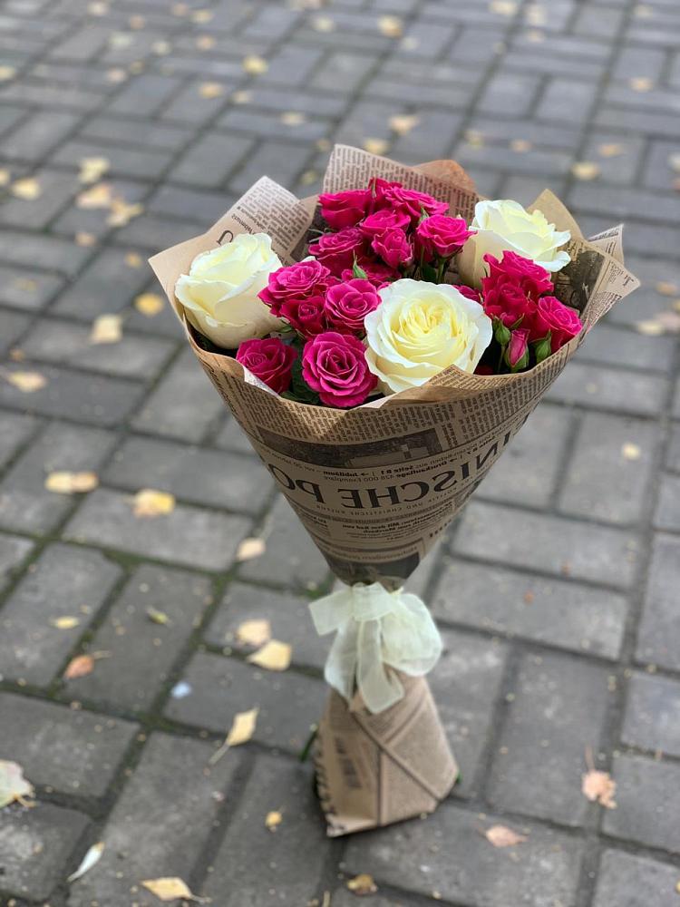 Букет цветов из: Розы в Васильевское